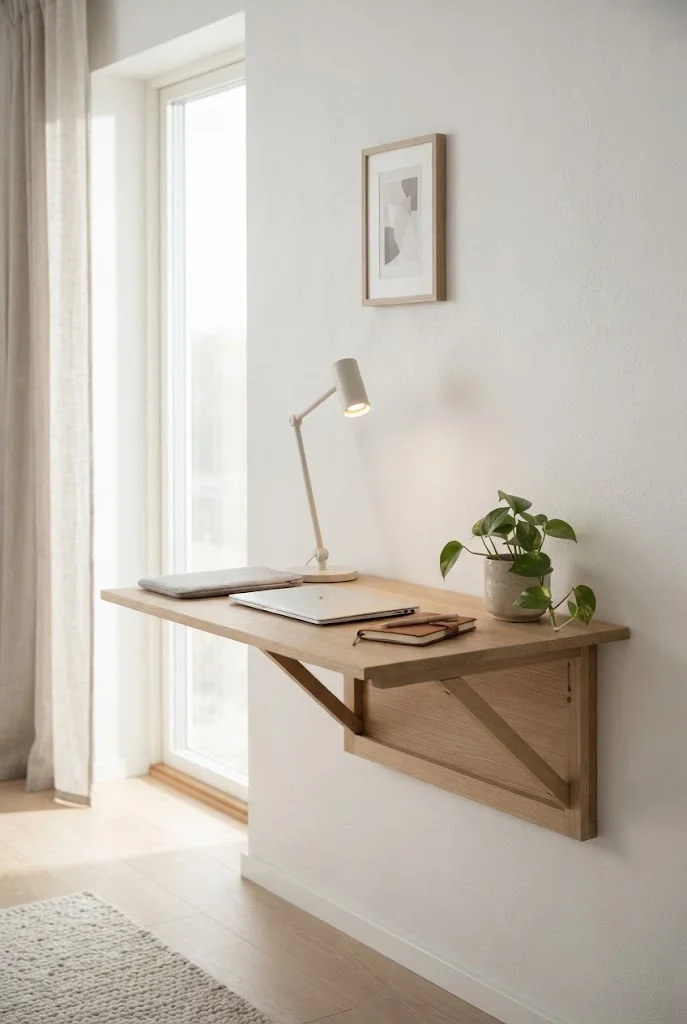 Wall-Mounted Fold Desk