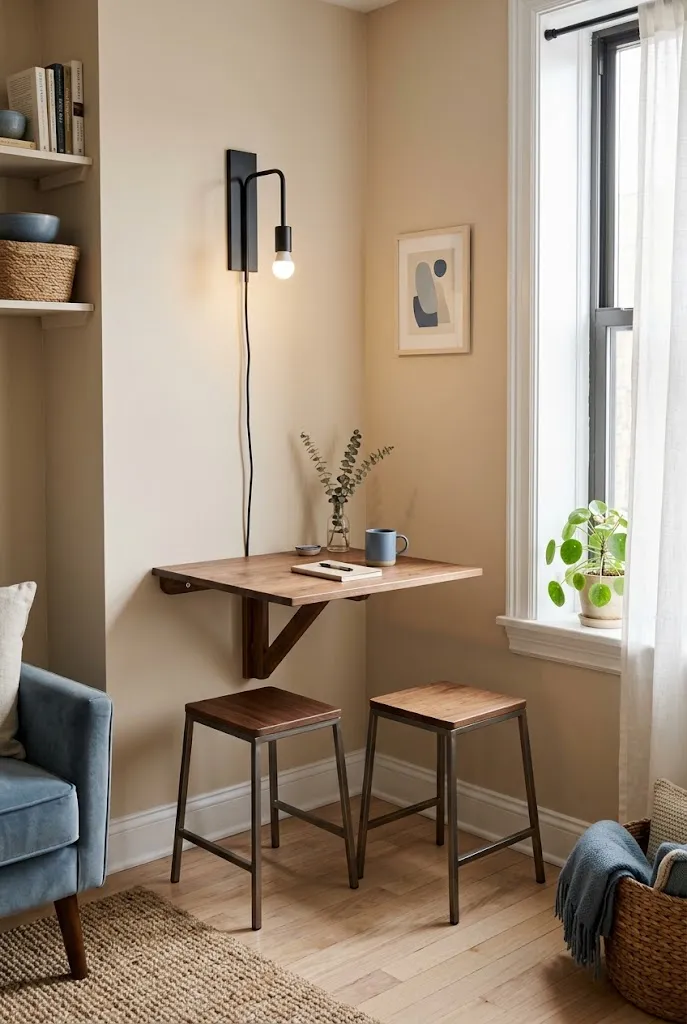 Wall-Mounted Folding Table