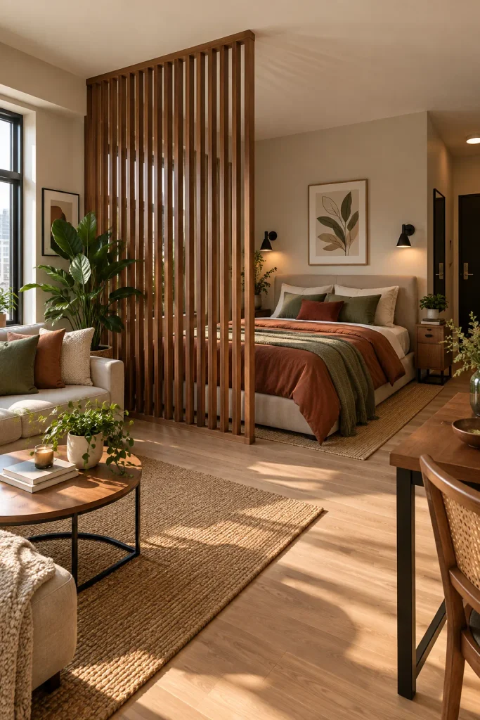 Walnut Slat Divider