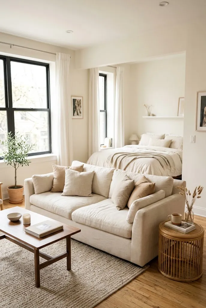 Warm Cream for a Bright, Open Feel
