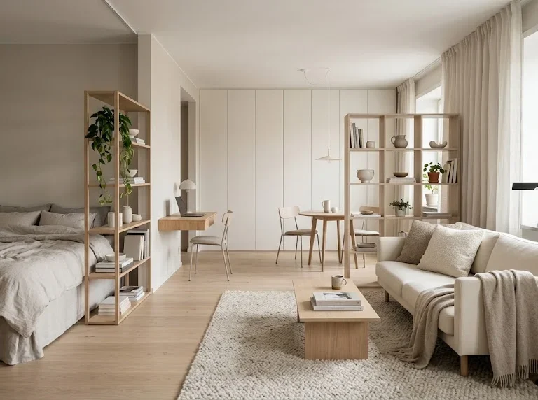 Scandinavian studio apartment ideas