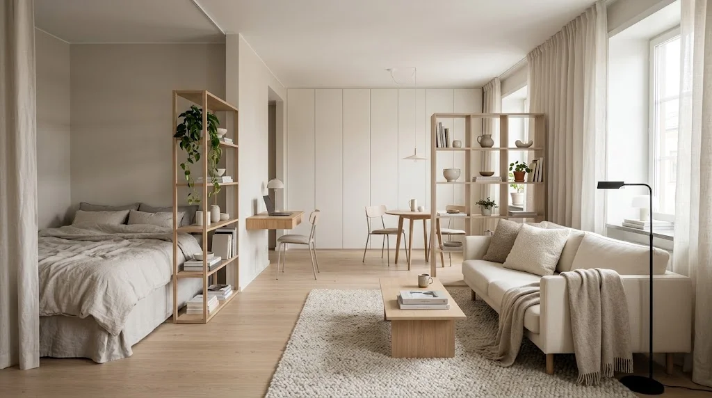Scandinavian studio apartment ideas