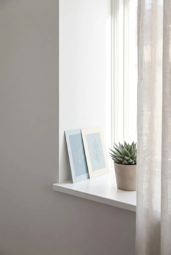 Windowsill Leaning Art