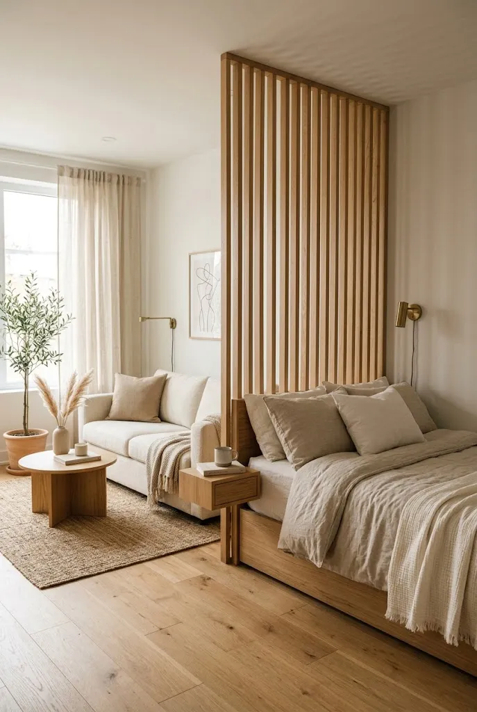 Wooden Slat Divider