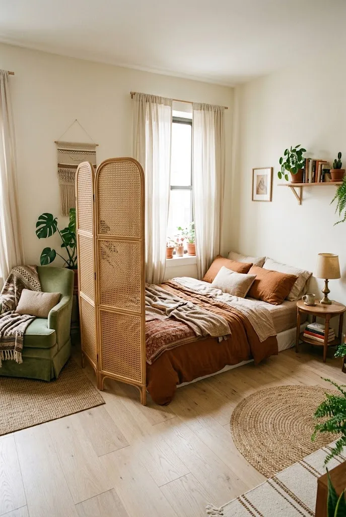 Woven Folding Screen