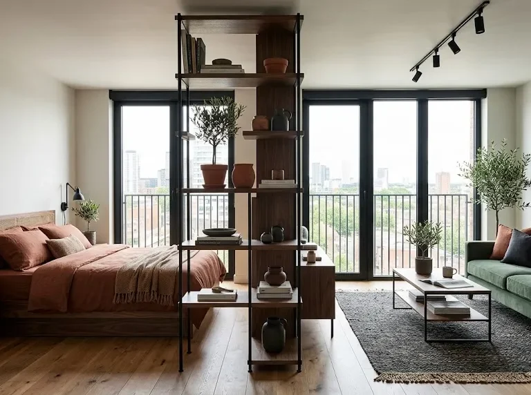 studio apartment layout ideas with room dividers
