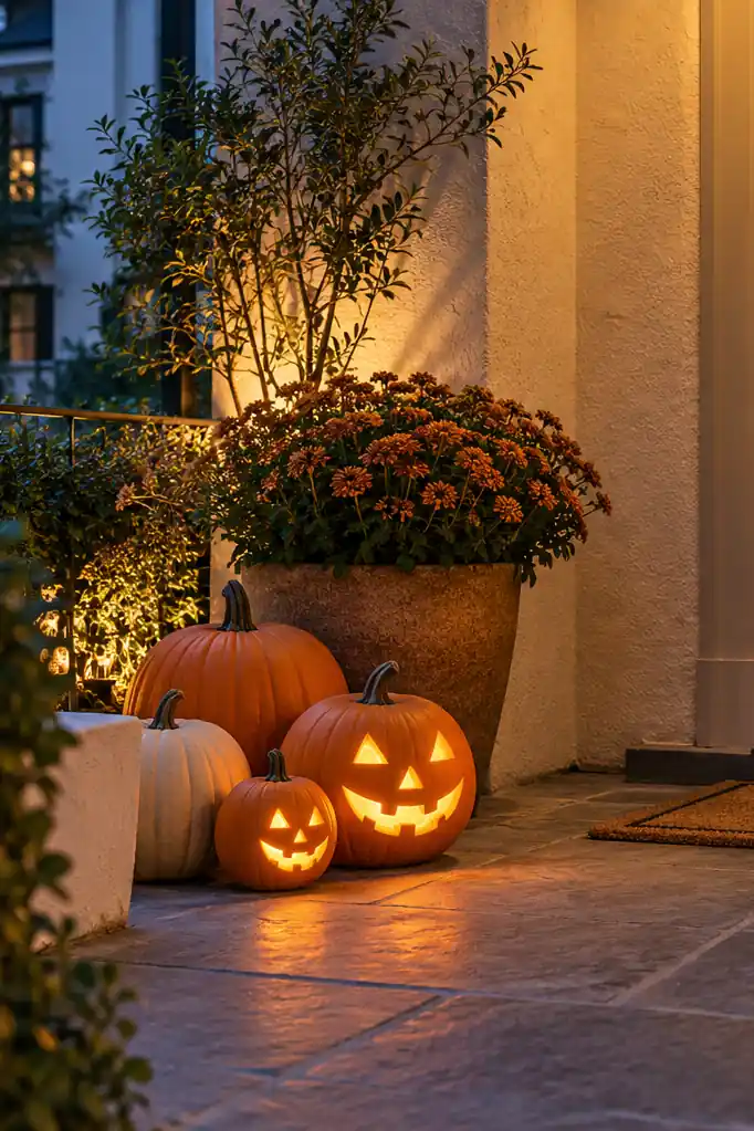 Glowing Pumpkin Clusters