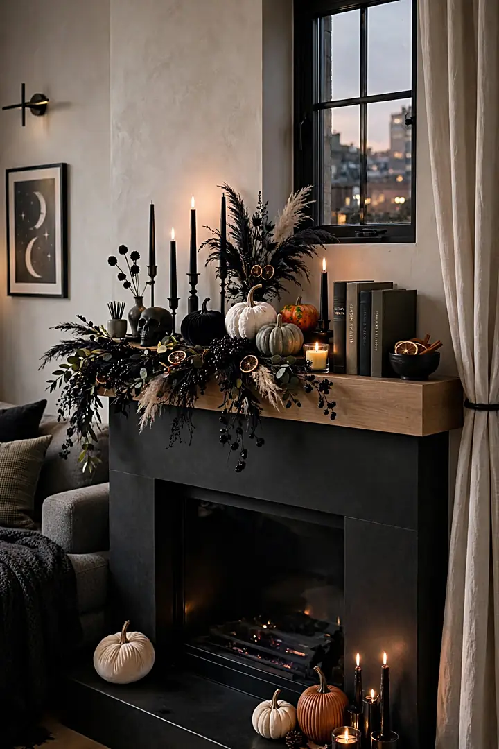 1. Spooky Mantel