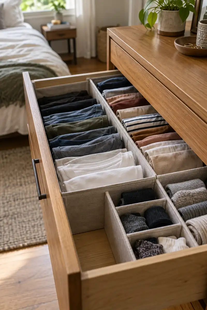 Divided Dresser Drawers
