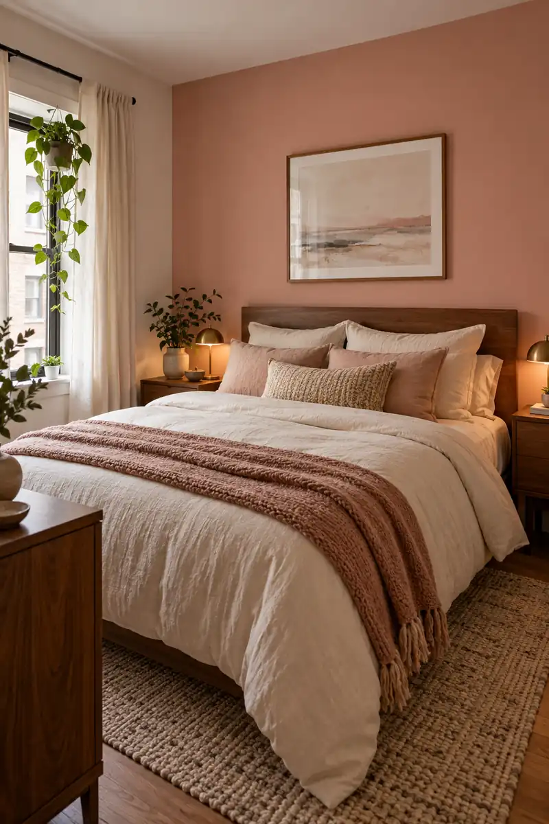 Blush Accent Wall