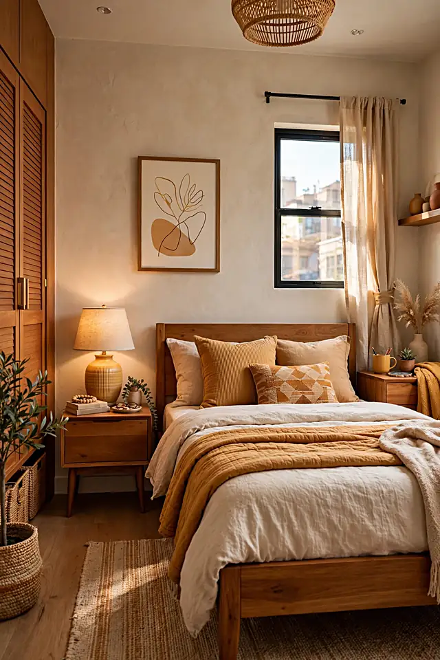 4. Choose Warm Wood Tones