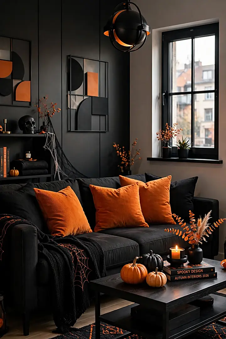 5. Black and Orange Palette