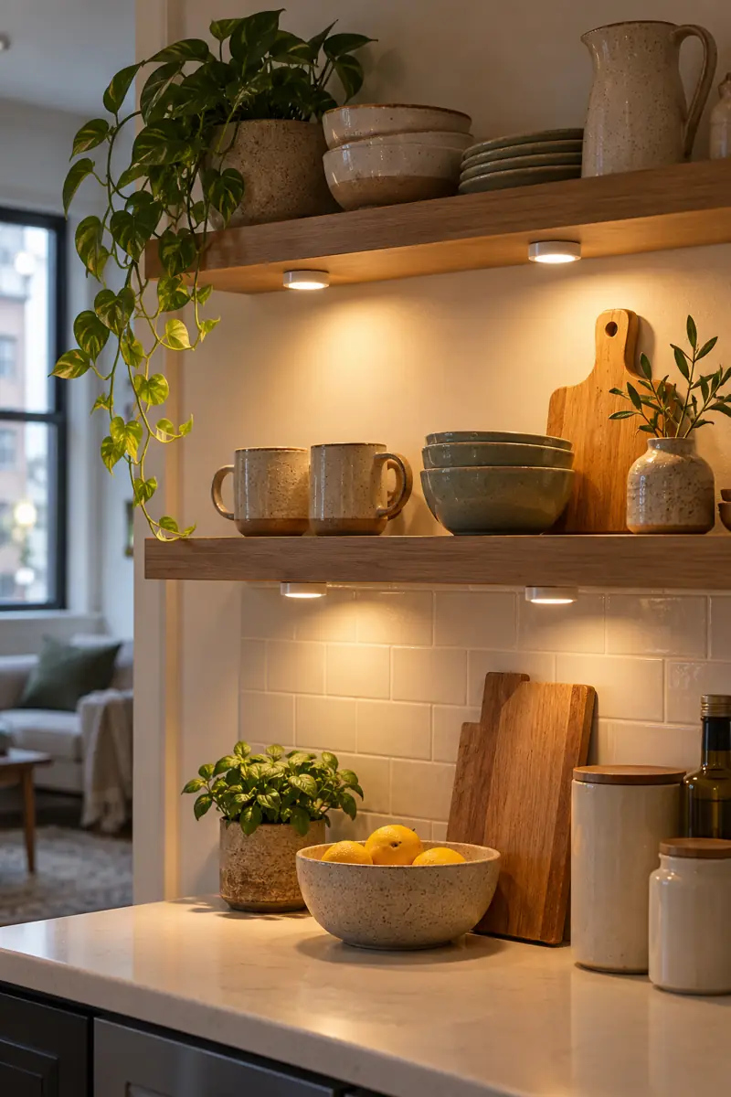 Open-Shelf Accent Lights