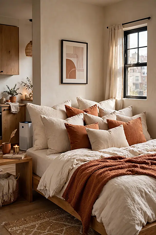 7. Add Plush Pillows