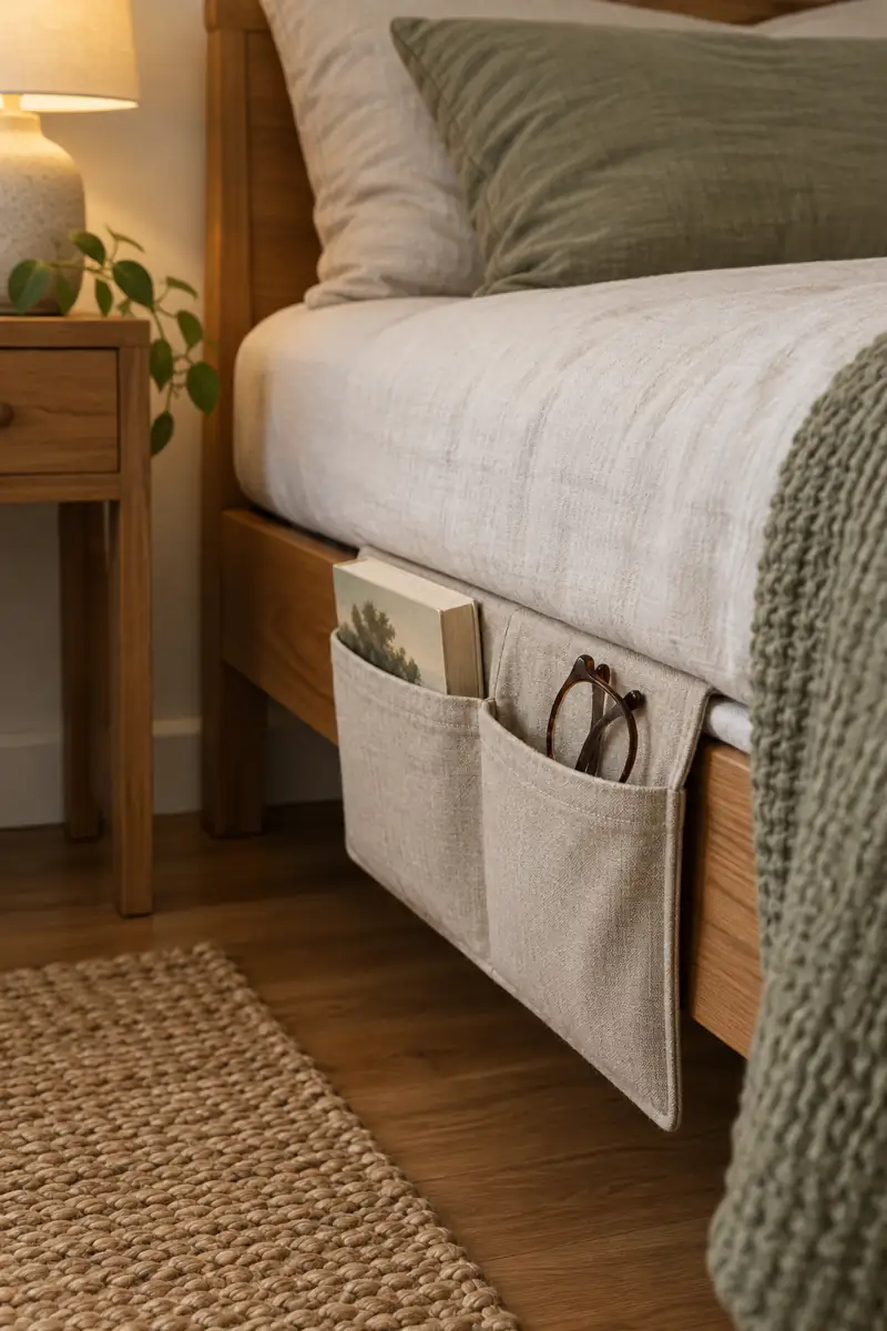Bedside Fabric Pockets