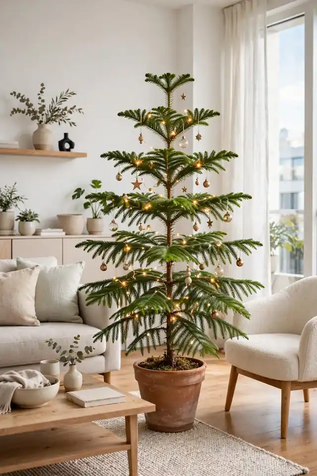 8. Potted Norfolk Pines
