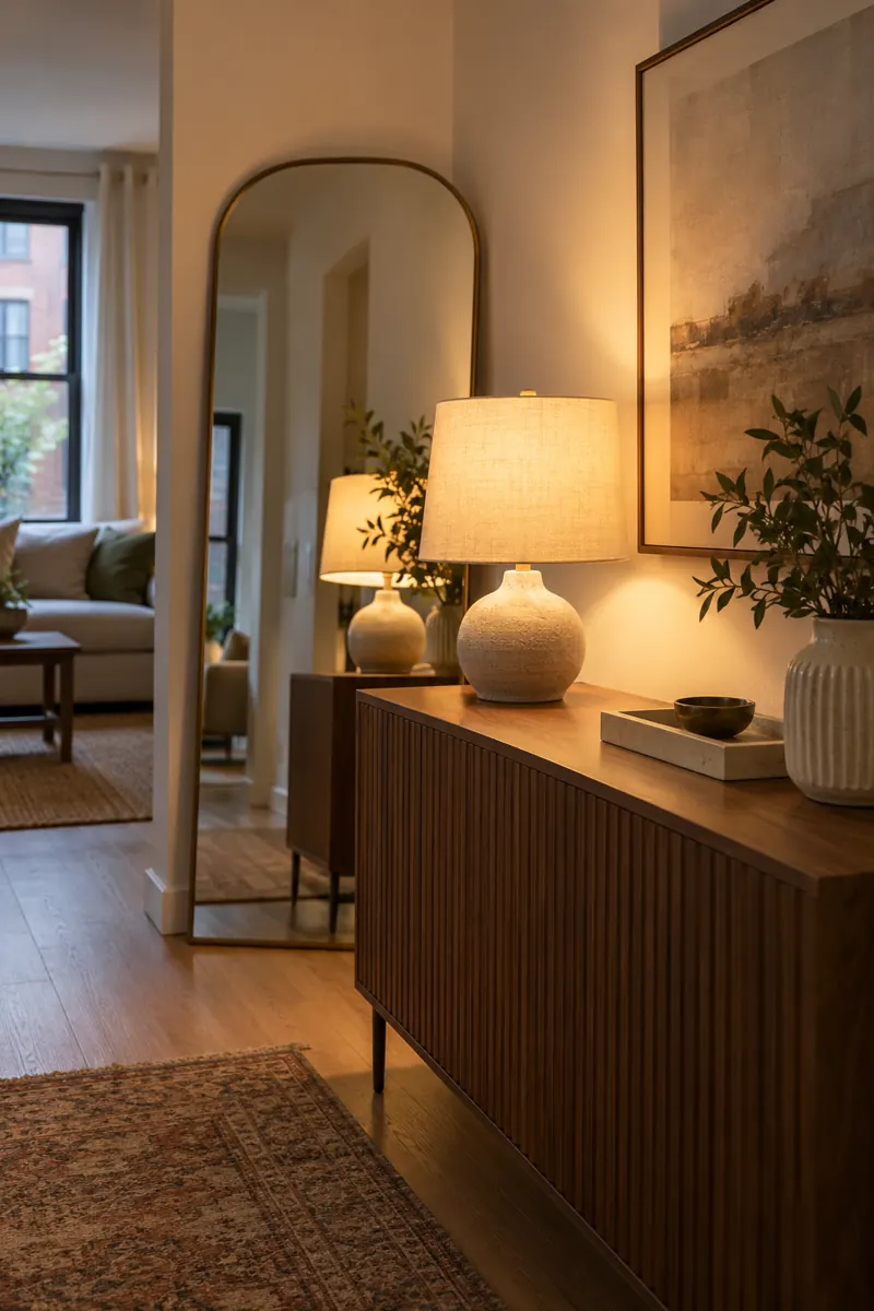 Mirror-Side Table Lamps