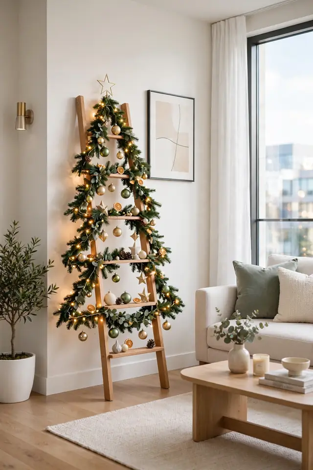 9. Ladder Shelf Trees