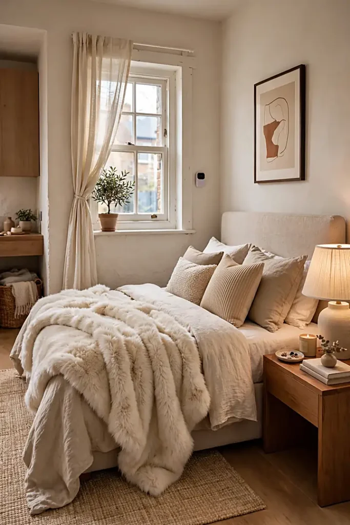 10. Add a Faux Fur Throw