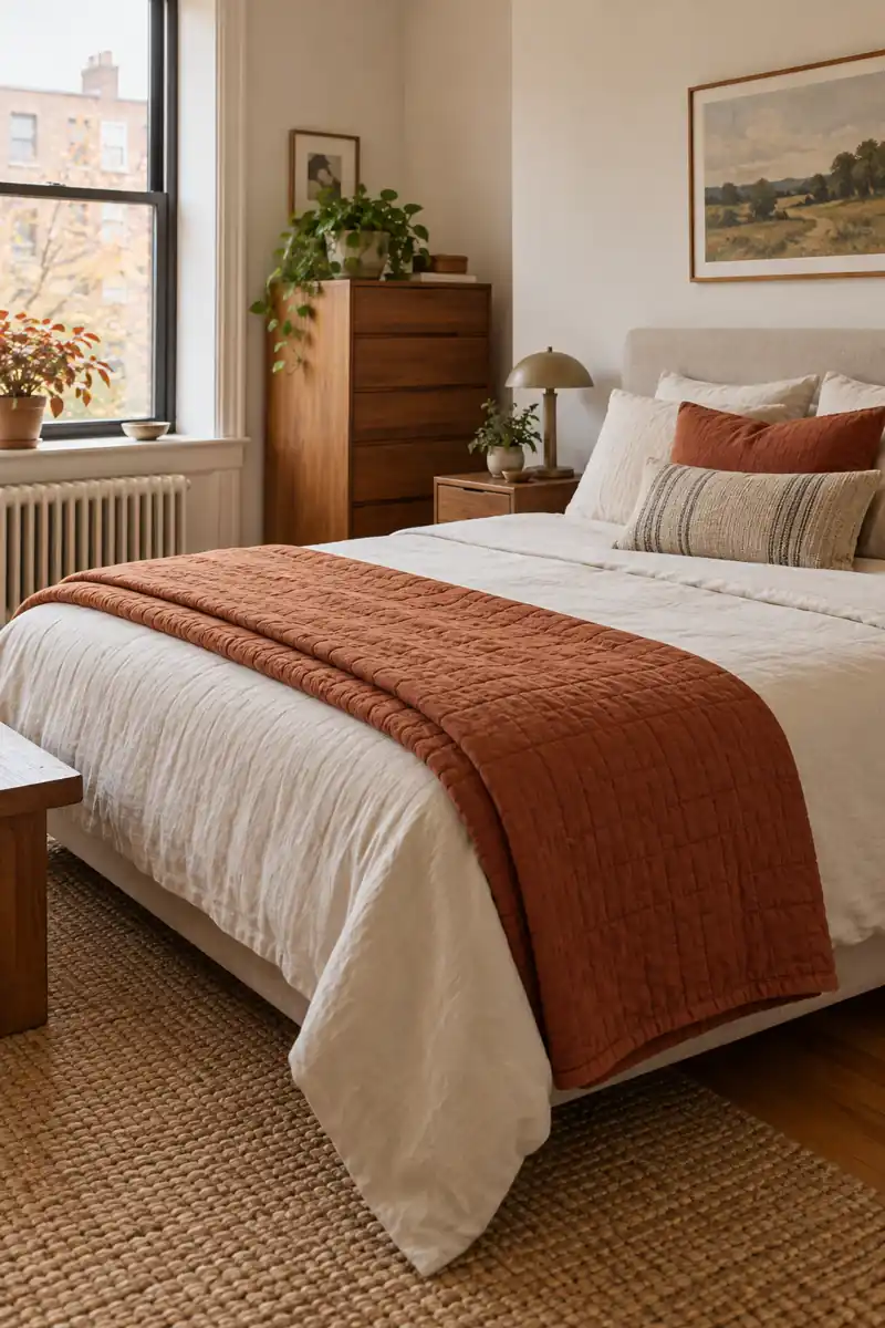 Bedroom Quilt Fold