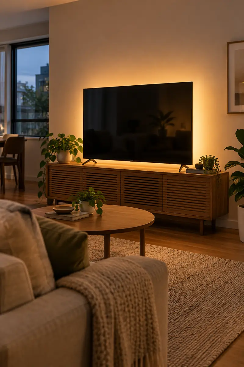 Low-Glare TV Backlighting
