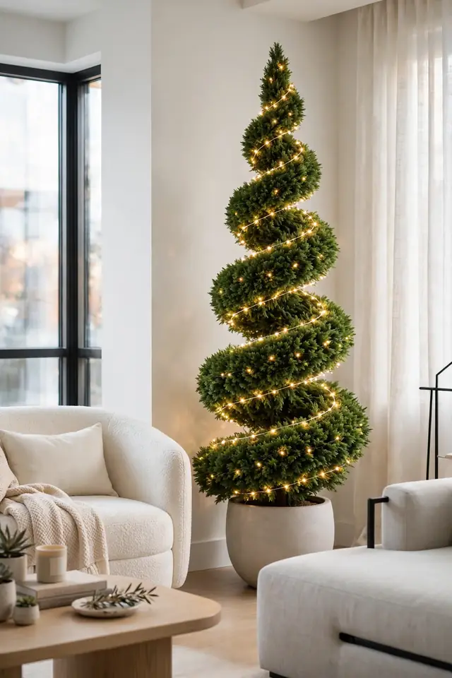 13. Spiral Topiary Trees