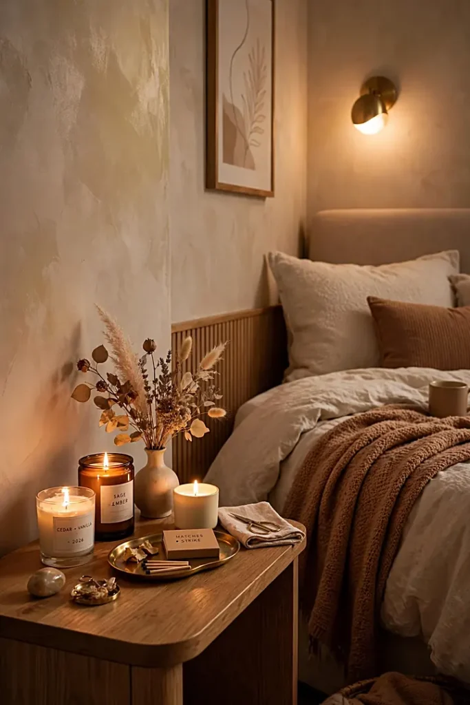 14. Add a Scented Candle Corner