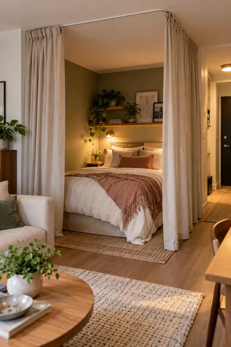 Curtained Sleep Nook