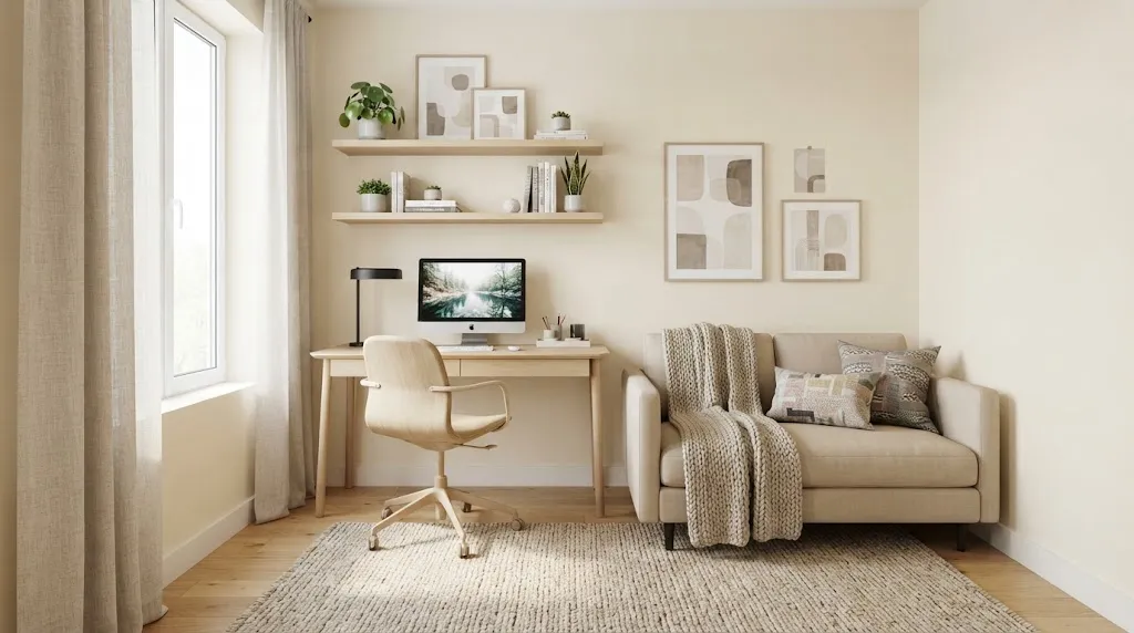 15 Small Room Office Ideas With a Couch You ll Adore