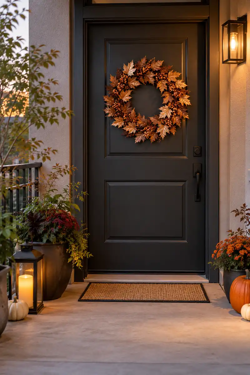 Copper Leaf Wreath
