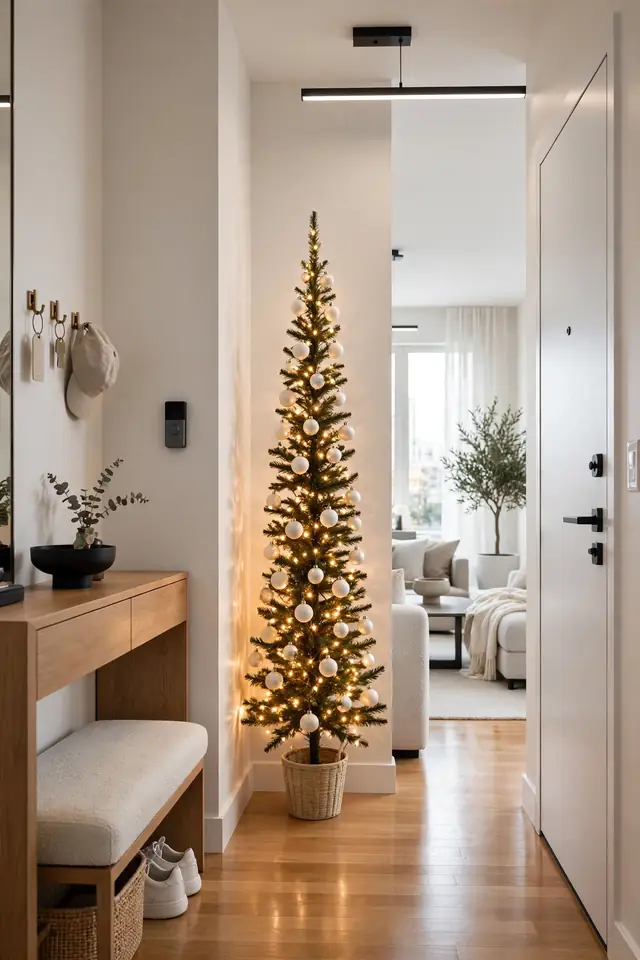 19. Entryway Slim Trees
