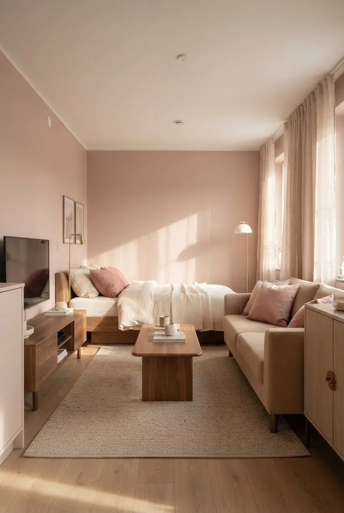 Dusty Pink and Beige
