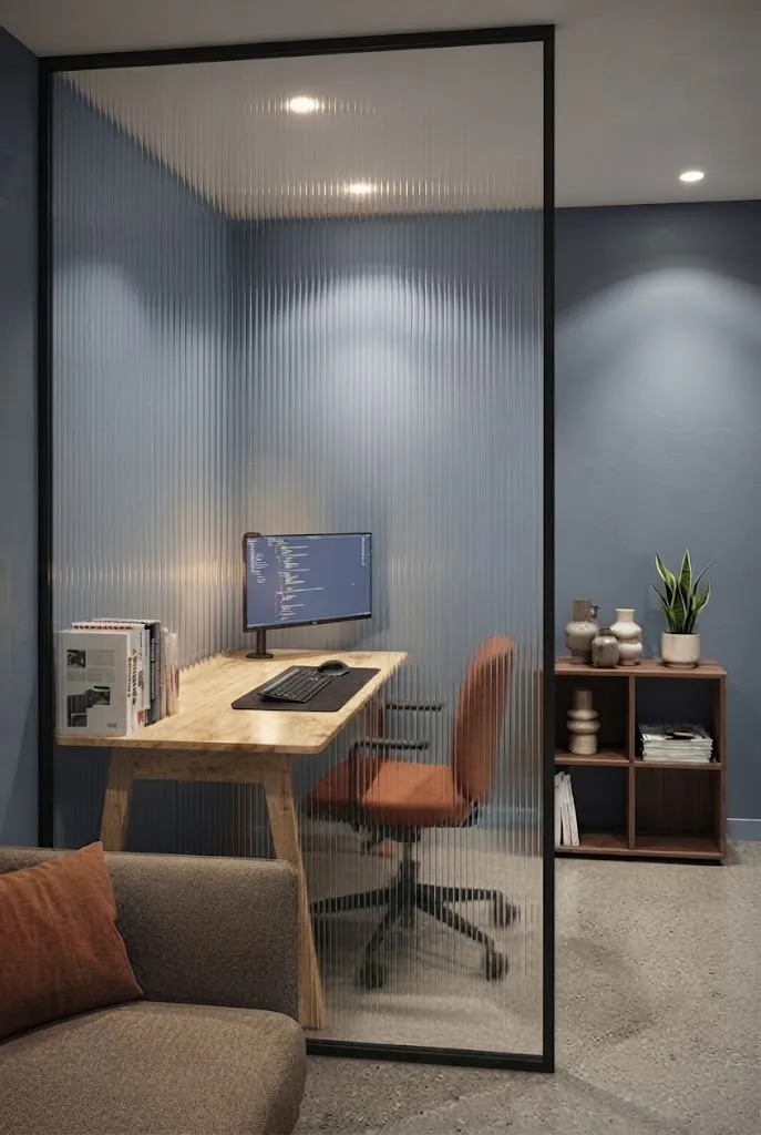 Glass Desk Divider