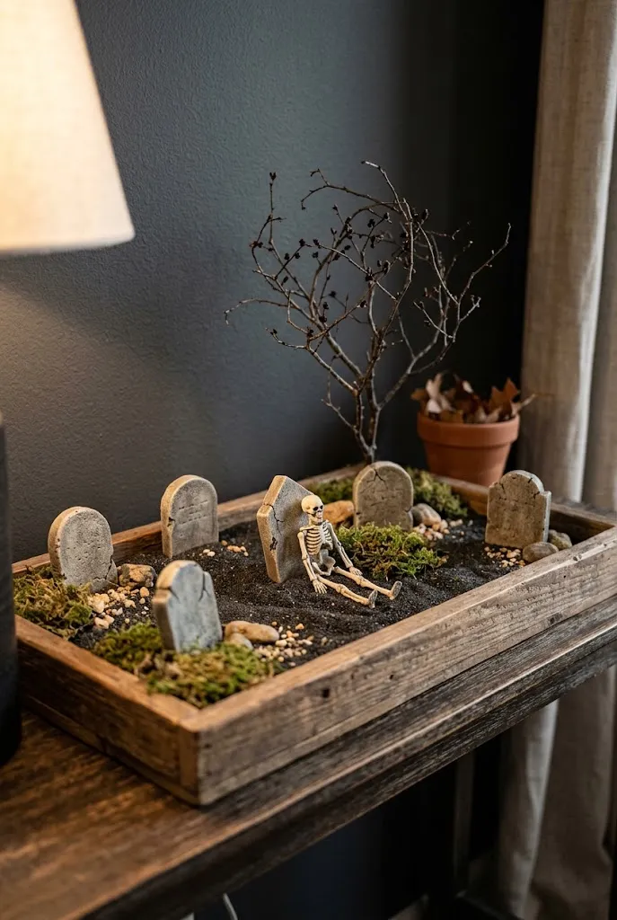 Mini Tabletop Graveyard