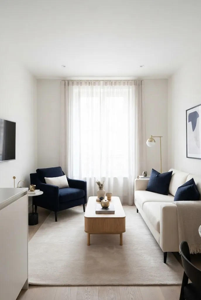 Navy and Soft White