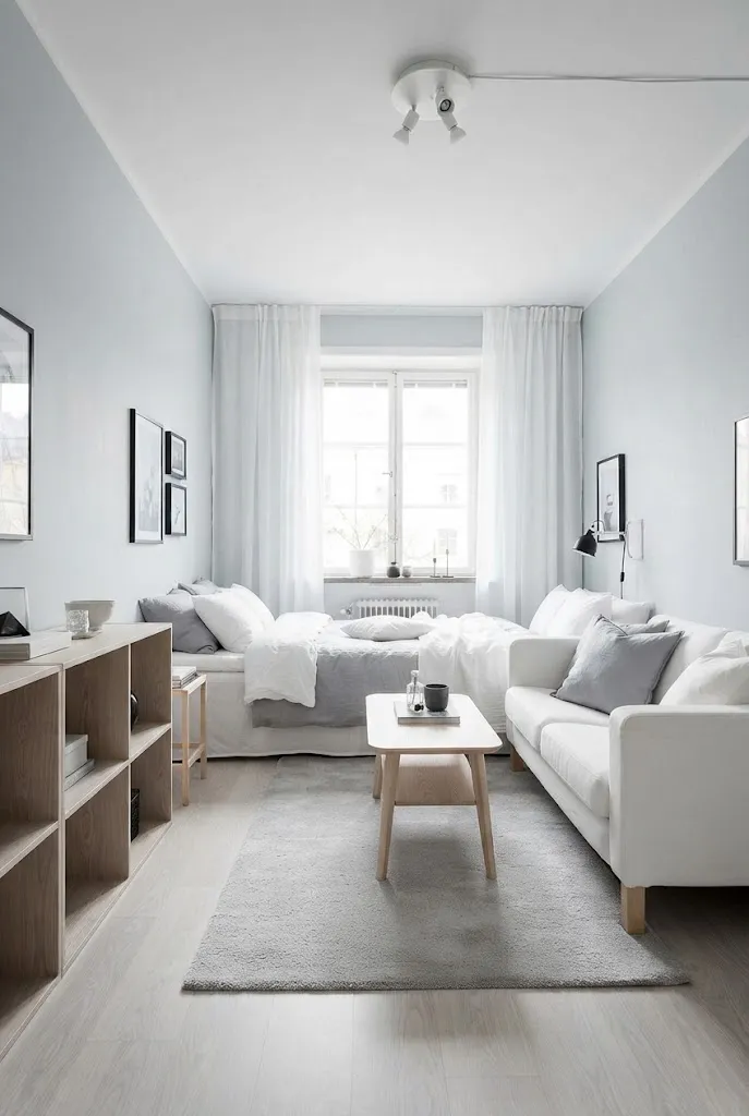 Pale Gray and White
