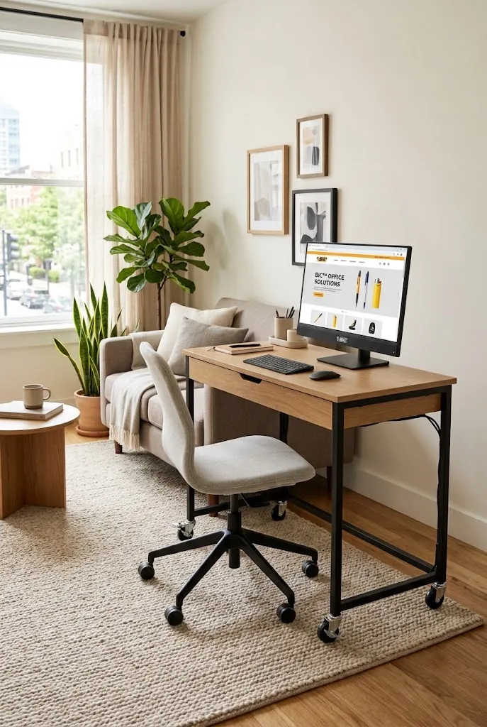 Rolling Desk Setup