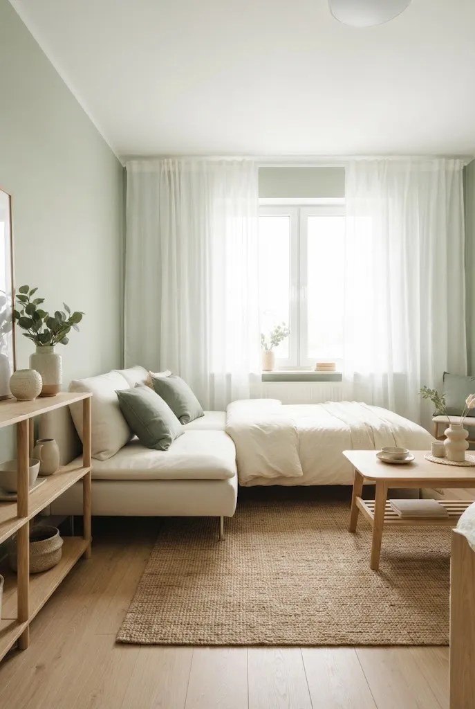 Sage Green and Cream