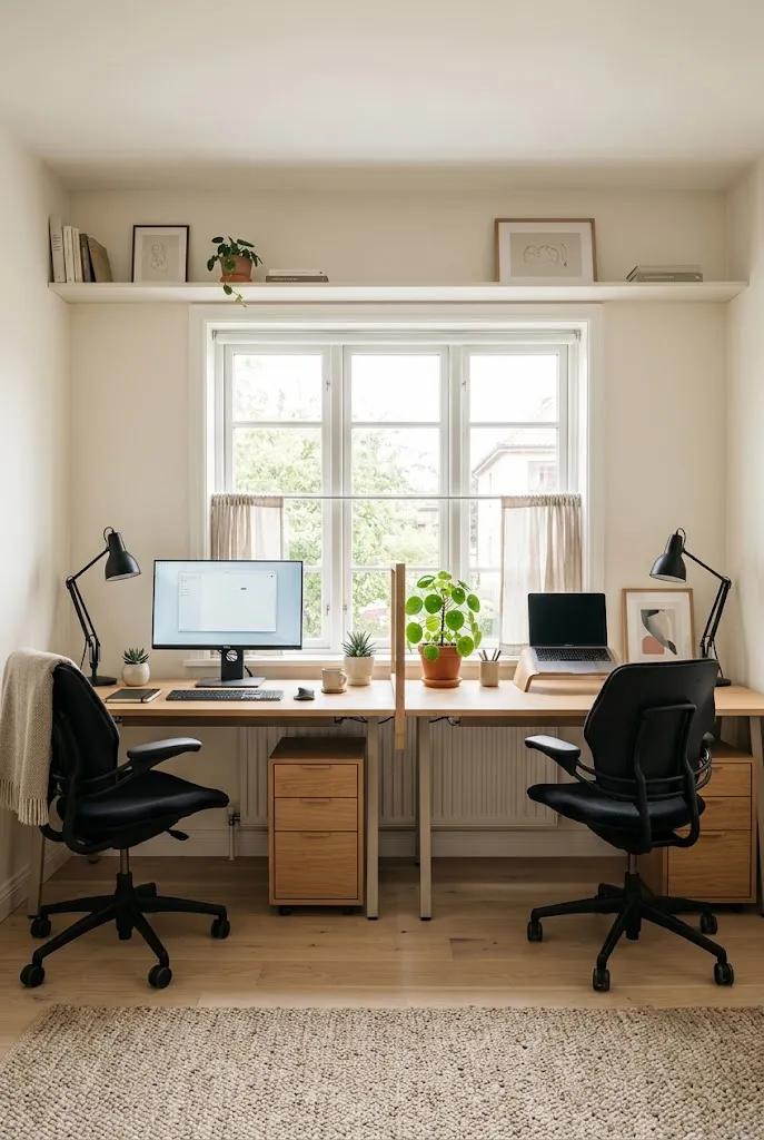 Shared Wall Desks