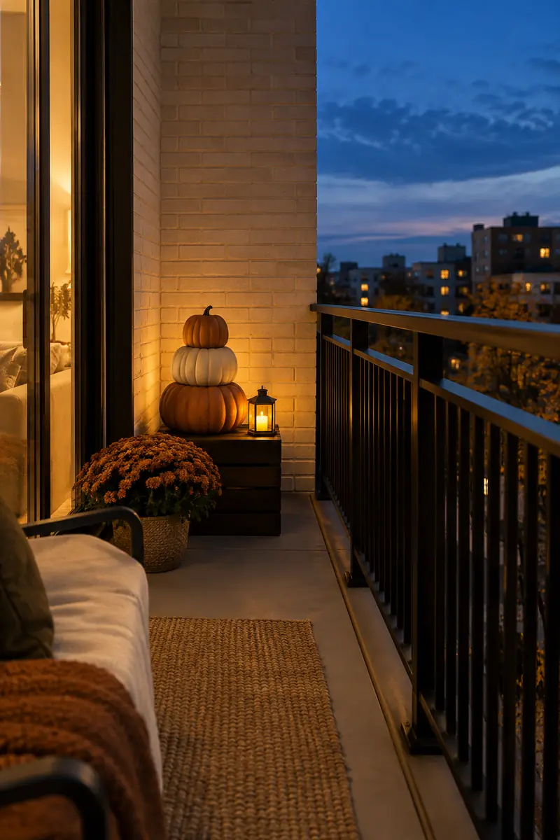 Stacked Pumpkin Corner