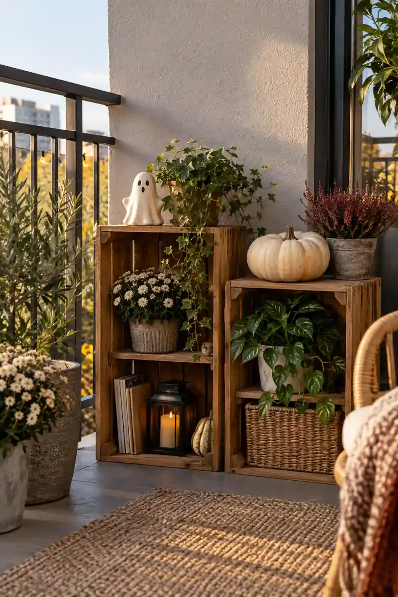 Pumpkin Crate Shelves