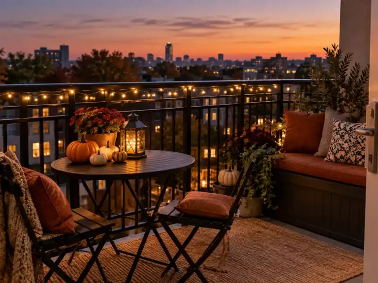 apartment balcony Halloween decor ideas
