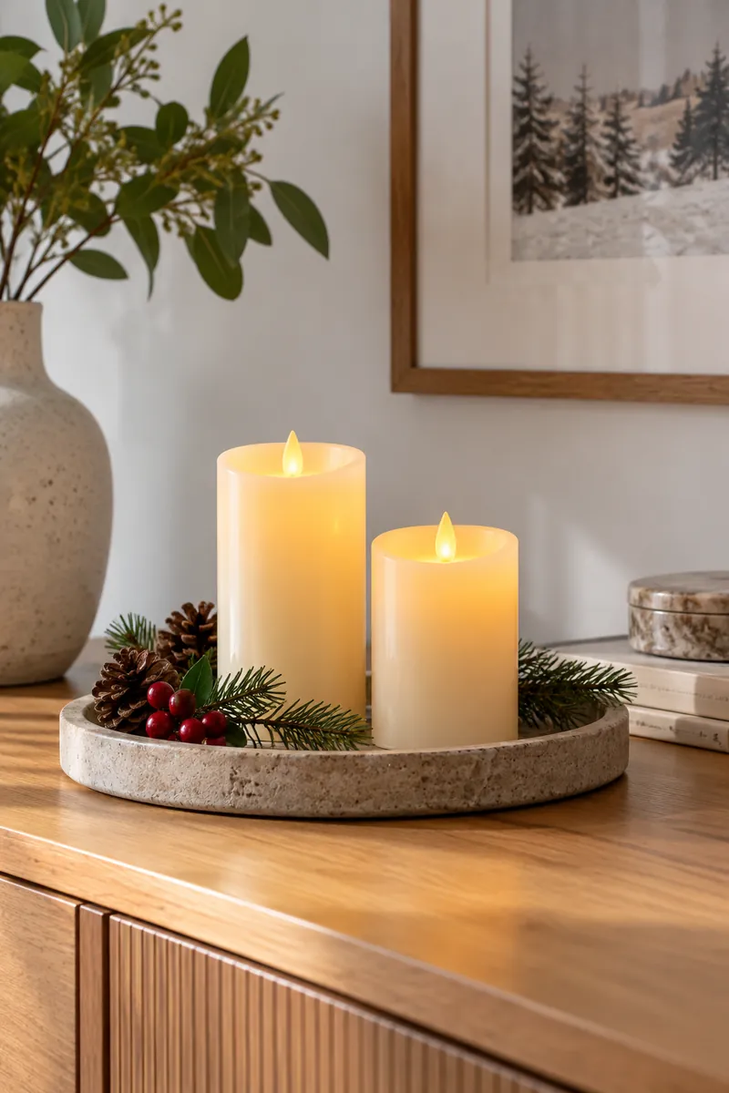 Flameless Candle Pair