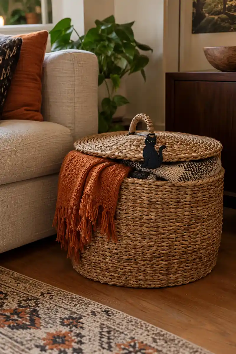 Decorated Storage Basket