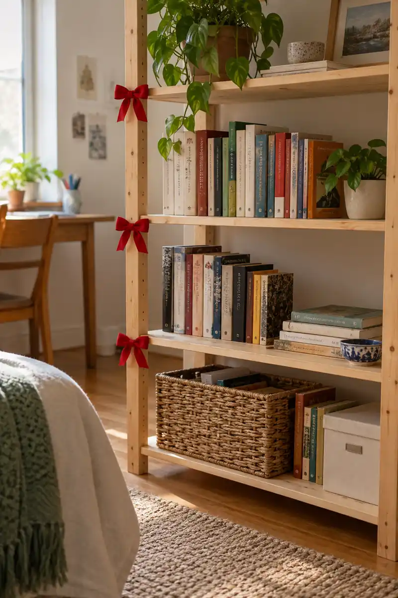 Bookcase Ribbon Bows