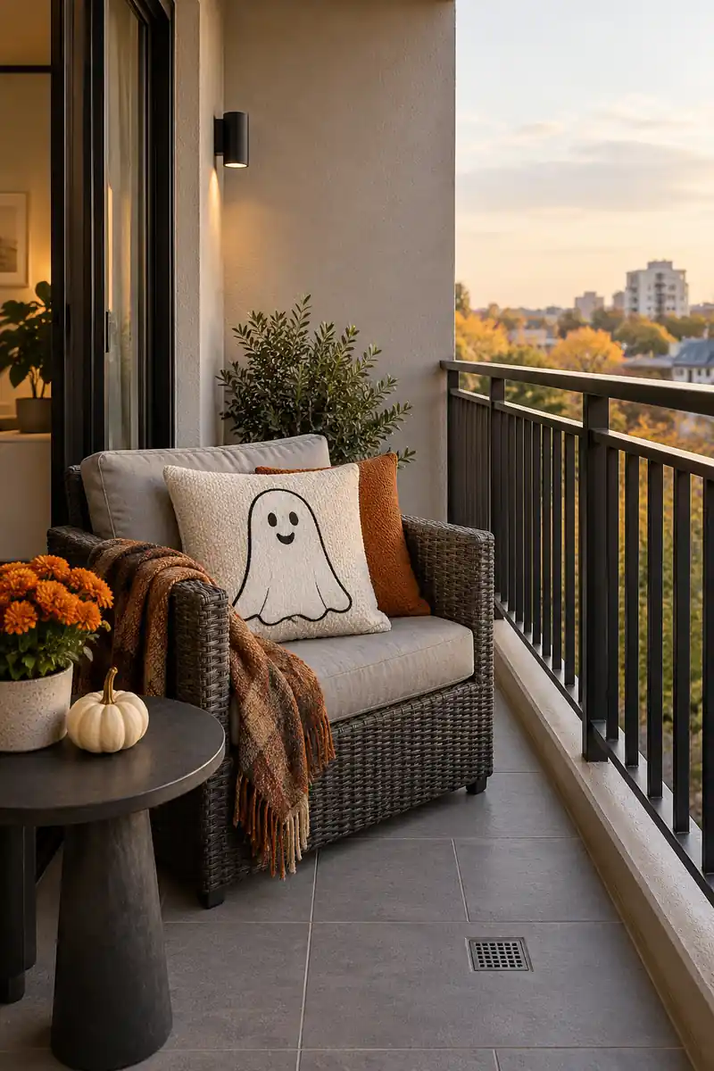 Ghost Print Pillow