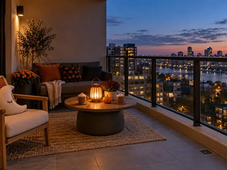 apartment halloween decor balcony