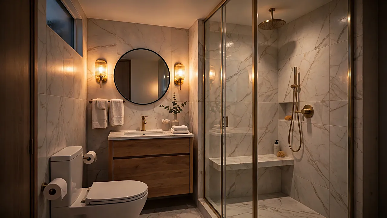 Small Room Attached Bathroom Designs