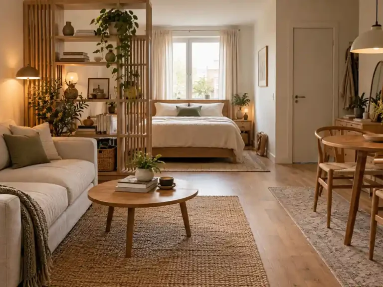 studio apartment layout for 2 people