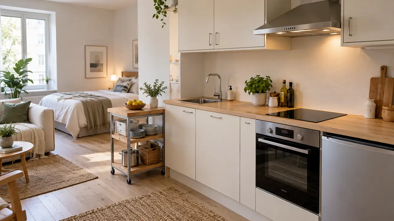 studio apartment kitchens